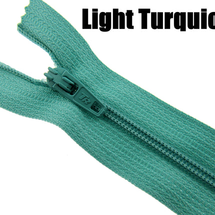 MIXED CLOSED END NYLON ZIPS ASSORTMENT - CHOOSE FROM 44 RICH COLOURS - 10 SIZES - ThreadandTrimmings