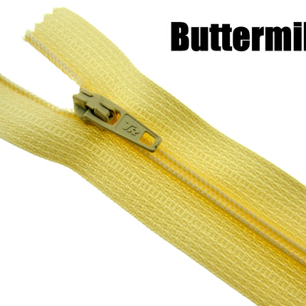 MIXED CLOSED END NYLON ZIPS ASSORTMENT - CHOOSE FROM 44 RICH COLOURS - 10 SIZES - ThreadandTrimmings