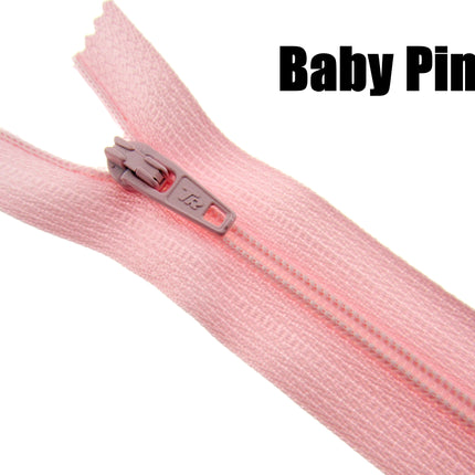 MIXED CLOSED END NYLON ZIPS ASSORTMENT - CHOOSE FROM 44 RICH COLOURS - 10 SIZES - ThreadandTrimmings