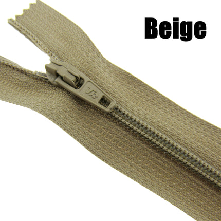 MIXED CLOSED END NYLON ZIPS ASSORTMENT - CHOOSE FROM 44 RICH COLOURS - 10 SIZES - ThreadandTrimmings