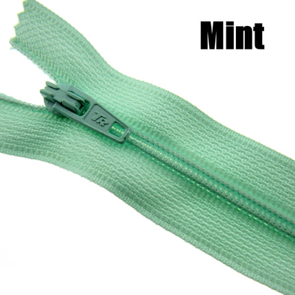 MIXED CLOSED END NYLON ZIPS ASSORTMENT - CHOOSE FROM 44 RICH COLOURS - 10 SIZES - ThreadandTrimmings