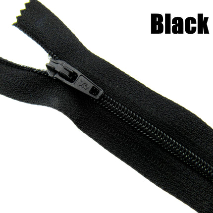 MIXED CLOSED END NYLON ZIPS ASSORTMENT - CHOOSE FROM 44 RICH COLOURS - 10 SIZES - ThreadandTrimmings