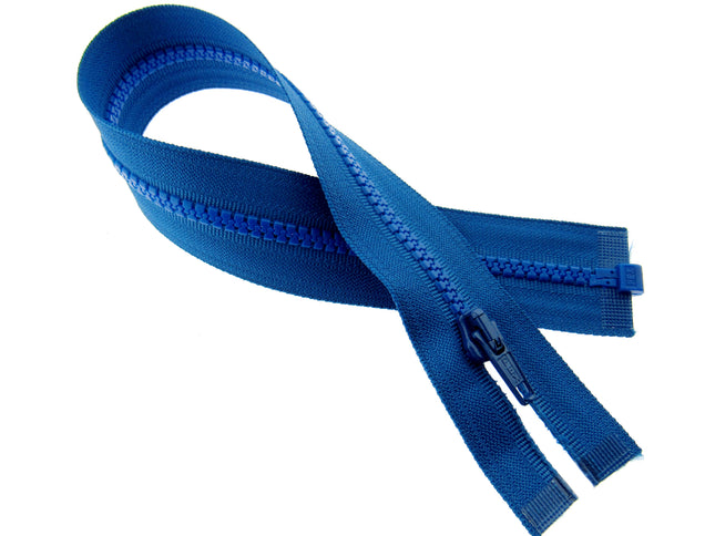Chunky Plastic Open End Zip - Royal Blue - 13.5" - 35cm - PEX Brand