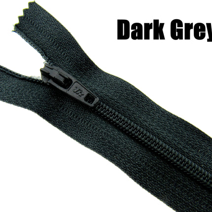 MIXED CLOSED END NYLON ZIPS ASSORTMENT - CHOOSE FROM 44 RICH COLOURS - 10 SIZES - ThreadandTrimmings