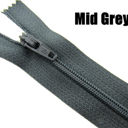 MIXED CLOSED END NYLON ZIPS ASSORTMENT - CHOOSE FROM 44 RICH COLOURS - 10 SIZES - ThreadandTrimmings