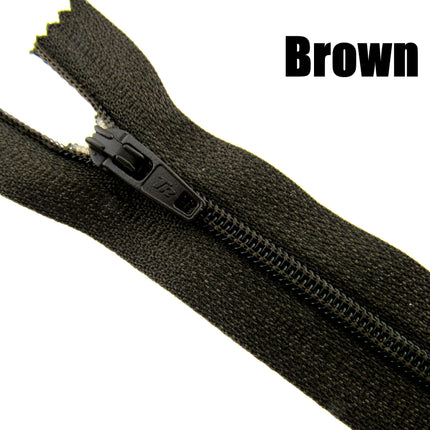 MIXED CLOSED END NYLON ZIPS ASSORTMENT - CHOOSE FROM 44 RICH COLOURS - 10 SIZES - ThreadandTrimmings