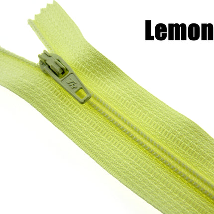 MIXED CLOSED END NYLON ZIPS ASSORTMENT - CHOOSE FROM 44 RICH COLOURS - 10 SIZES - ThreadandTrimmings