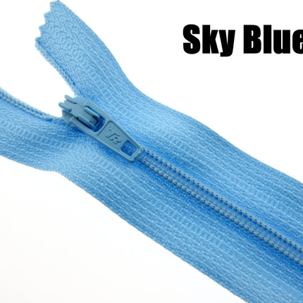 MIXED CLOSED END NYLON ZIPS ASSORTMENT - CHOOSE FROM 44 RICH COLOURS - 10 SIZES - ThreadandTrimmings