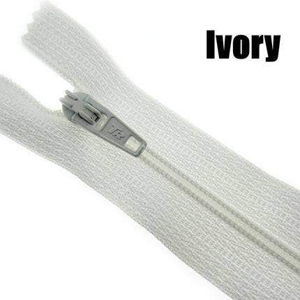 MIXED CLOSED END NYLON ZIPS ASSORTMENT - CHOOSE FROM 44 RICH COLOURS - 10 SIZES - ThreadandTrimmings