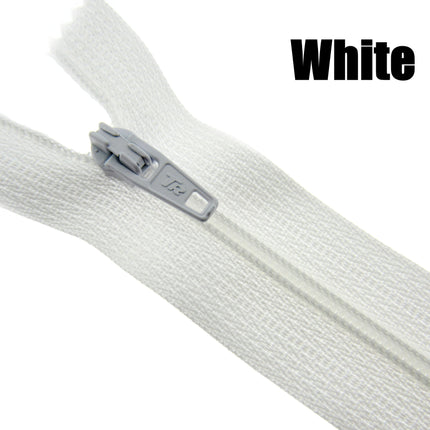 MIXED CLOSED END NYLON ZIPS ASSORTMENT - CHOOSE FROM 44 RICH COLOURS - 10 SIZES - ThreadandTrimmings