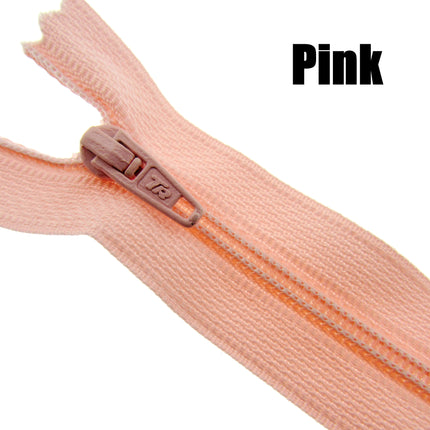 MIXED CLOSED END NYLON ZIPS ASSORTMENT - CHOOSE FROM 44 RICH COLOURS - 10 SIZES - ThreadandTrimmings
