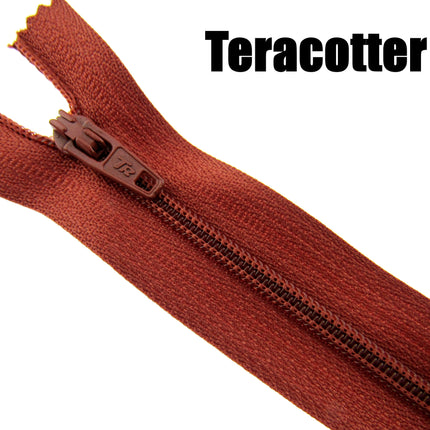 MIXED CLOSED END NYLON ZIPS ASSORTMENT - CHOOSE FROM 44 RICH COLOURS - 10 SIZES - ThreadandTrimmings