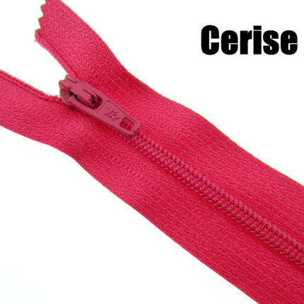 MIXED CLOSED END NYLON ZIPS ASSORTMENT - CHOOSE FROM 44 RICH COLOURS - 10 SIZES - ThreadandTrimmings