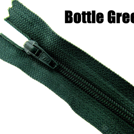 MIXED CLOSED END NYLON ZIPS ASSORTMENT - CHOOSE FROM 44 RICH COLOURS - 10 SIZES - ThreadandTrimmings