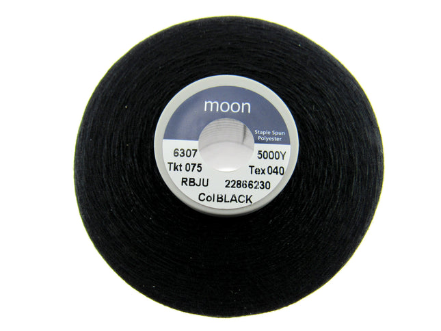 Moon Spun Polyester Thread - 75's - 5000 Yard Cones - Spun Polyester - ThreadandTrimmings