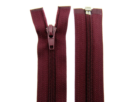 19" Nylon Open End Zips - No 5 Chain (Chain is 5mm Wide) CLEARANCE ZIPS - ThreadandTrimmings