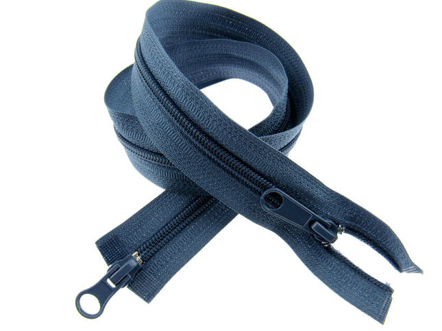26" NYLON OPEN END 2-WAY (TWO WAY) NYLON ZIP - No 5 CHAIN - 19 COLOURS AVAILABLE - ThreadandTrimmings