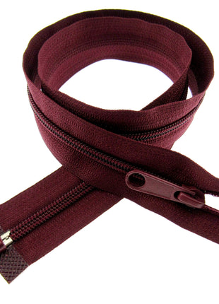 26" NYLON OPEN END 2-WAY (TWO WAY) NYLON ZIP - No 5 CHAIN - 19 COLOURS AVAILABLE - ThreadandTrimmings