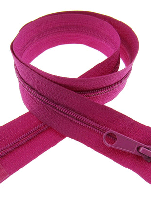 26" NYLON OPEN END 2-WAY (TWO WAY) NYLON ZIP - No 5 CHAIN - 19 COLOURS AVAILABLE - ThreadandTrimmings