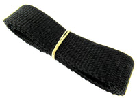 15mm & 20mm BLACK WEBBING POLYPROPYLENE for STRAPPING, REIGNS, DOG and HORSE LEADS & HARNESSES - ThreadandTrimmings