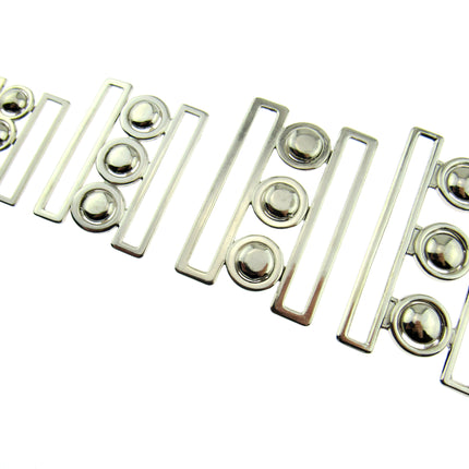 Silver Nurses Waspie Buckles - 4 x Sizes - ThreadandTrimmings