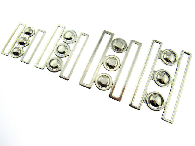 Silver Nurses Waspie Buckles - 4 x Sizes - ThreadandTrimmings