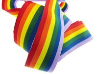 Gay Pride Rainbow Ribbon 10mm /25mm /35mm LGBTQ