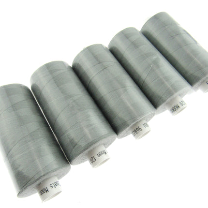 ** 5 x 1000 YARD MOON SPUN POLYESTER SEWING THREAD - CHOOSE YOUR COLOUR - ThreadandTrimmings