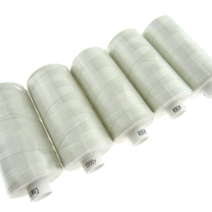 ** 5 x 1000 YARD MOON SPUN POLYESTER SEWING THREAD - CHOOSE YOUR COLOUR - ThreadandTrimmings