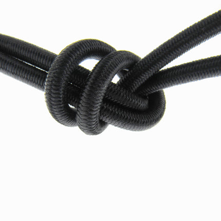 Bungee Elastic Shock Cord Black Round Strong Elastic 4mm 5mm 6mm 8mm 10mm - ThreadandTrimmings