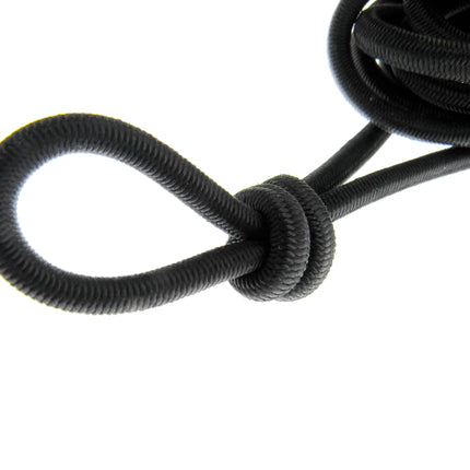 Bungee Elastic Shock Cord Black Round Strong Elastic 4mm 5mm 6mm 8mm 10mm - ThreadandTrimmings