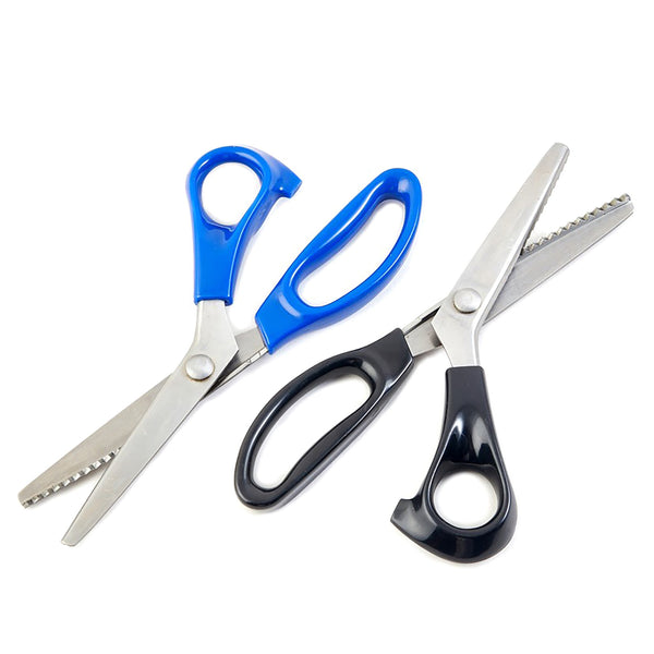 Pinking Shears Scissors - 23cm Stainless Steel - For Fabric, Paper, Crafting