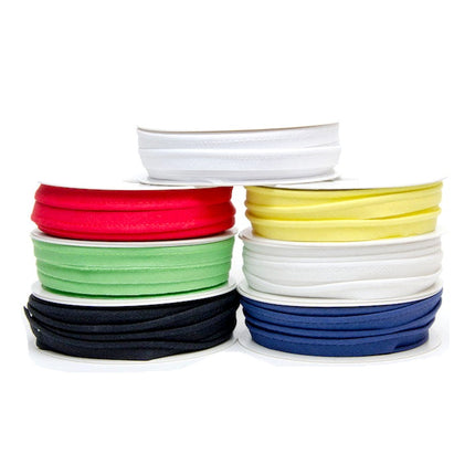 Bias Cotton Piping Cord Insertion Trim with Flange 7 Colours Choose Pack Size - ThreadandTrimmings