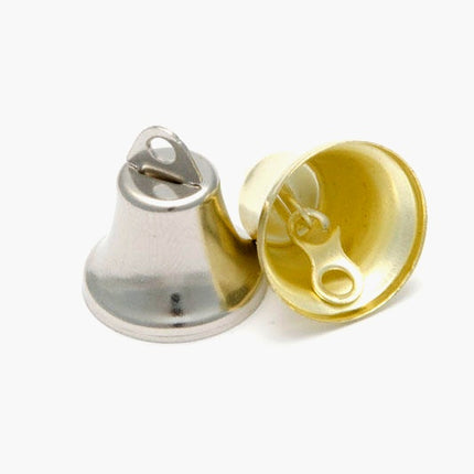 Liberty Jingle Bells For Christmas and Craft Decorations 4 Sizes Gold/Silver - ThreadandTrimmings