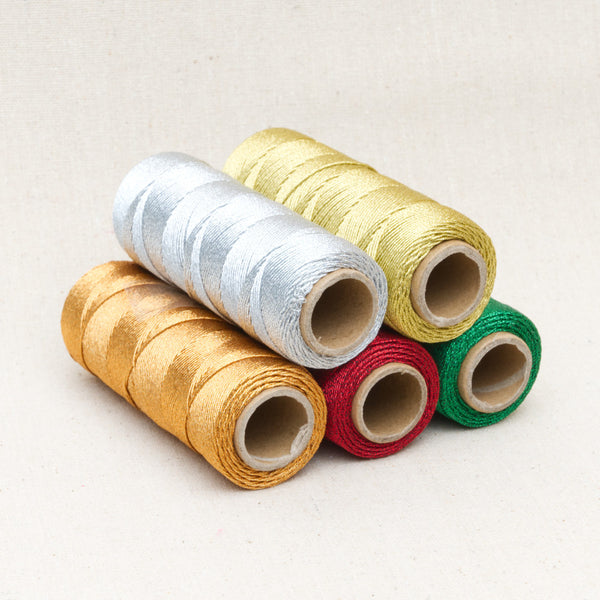 Metallic Lurex Rope Trimming String Twine - 2mm Wide - Choice of Length & Colour