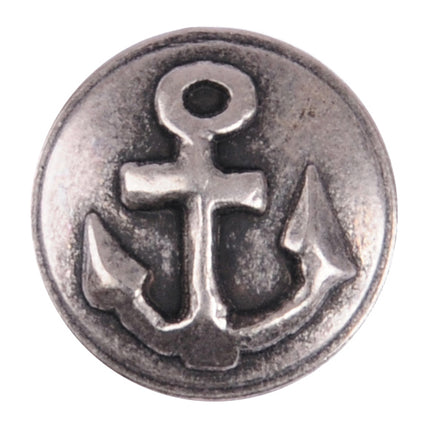 Round Metal Anchor Buttons 6pcs Modern Twist Anchor Shank Button 15mm 19mm 23mm - ThreadandTrimmings