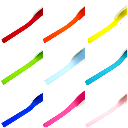 Grosgrain Ribbon - 3m Lengths - Choice Of 22 Colours & 5 Sizes -Very Nice Ribbon - ThreadandTrimmings