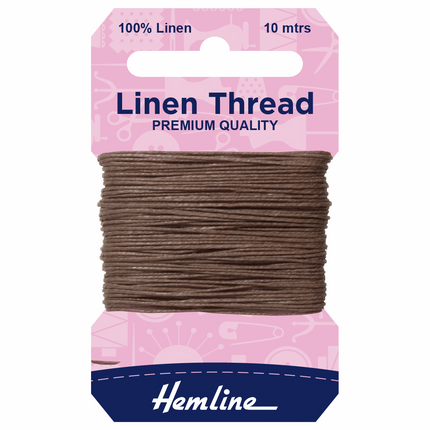 Strong Linen Mending Thread 2 x 10m Cards saddlery, canvas upholstery repair - ThreadandTrimmings