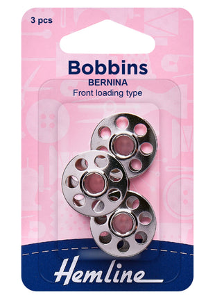 Bernina Sewing Machine Bobbins - Front Loading 7 Hole Type - 11.8mm High -120.11 - ThreadandTrimmings