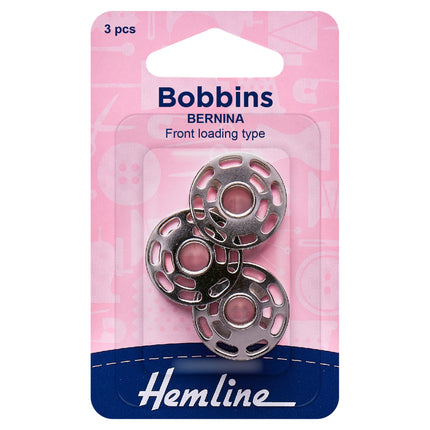Bernina Sewing Machine Bobbins - Front Loading 8 Hole Type - 9.1mm High -120.12 - ThreadandTrimmings