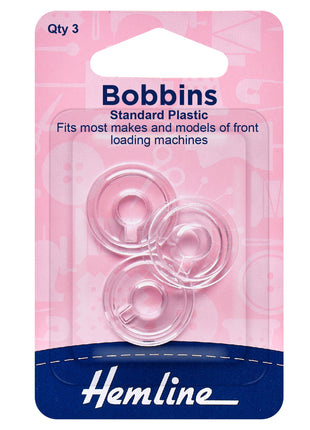 Standard Plastic Bobbin Type 15K - Fits Most Models Front or Side Loading Type - ThreadandTrimmings