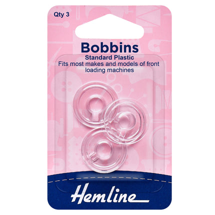 Standard Plastic Bobbin Type 15K - Fits Most Models Front or Side Loading Type - ThreadandTrimmings