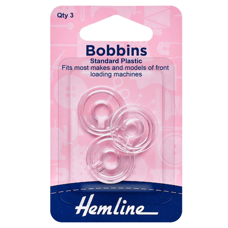 Standard Plastic Bobbin Type 15K - Fits Most Models Front or Side Loading Type - ThreadandTrimmings