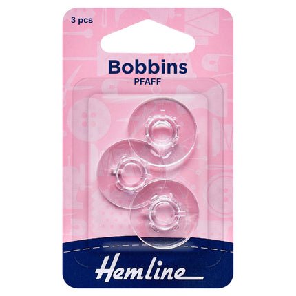 Pfaff Plastic Bobbins - Suits Most Models by Hemline 120.17 - ThreadandTrimmings