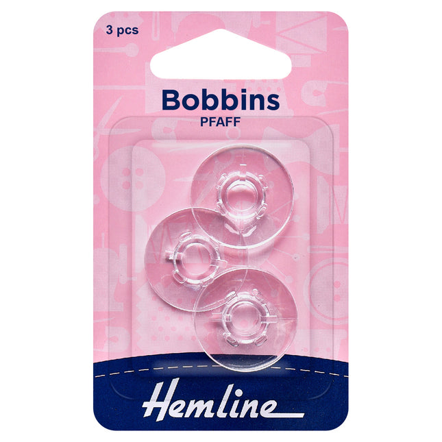 Pfaff Plastic Bobbins - Suits Most Models by Hemline 120.17 - ThreadandTrimmings