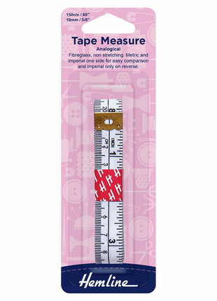 Hemline Tape Measure - Analogical 150cm - Metric/Imperial 149