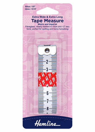 Extra wide and extra long tape measure