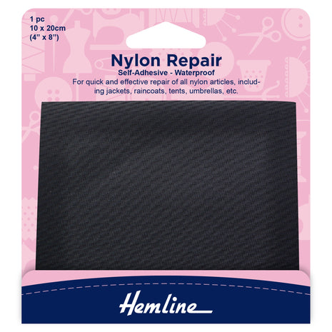 Waterproof Patches Self Adhesive Nylon Repair Patch - 10cm x 20cm - Hemline H689 - ThreadandTrimmings