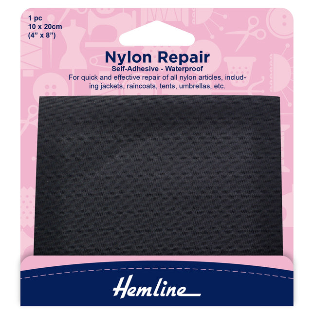 Waterproof Patches Self Adhesive Nylon Repair Patch - 10cm x 20cm - Hemline H689 - ThreadandTrimmings