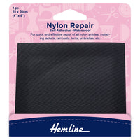 Waterproof Self Adhesive Nylon Repair Patch - 10cm x 20cm - Hemline H689
